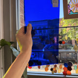 Dark Blue Spectrum Artique Sheet Glass