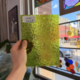 Pear Florentine Transparent Wissmach Sheet Glass
