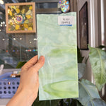 Celery Green Mottled Bullseye Sheet Glass