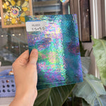 Periwinkle Blue Transparent Luminescent Wissmach Fusible 96 COE Sheet Glass