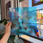 Periwinkle Blue Transparent Luminescent Wissmach Fusible 96 COE Sheet Glass