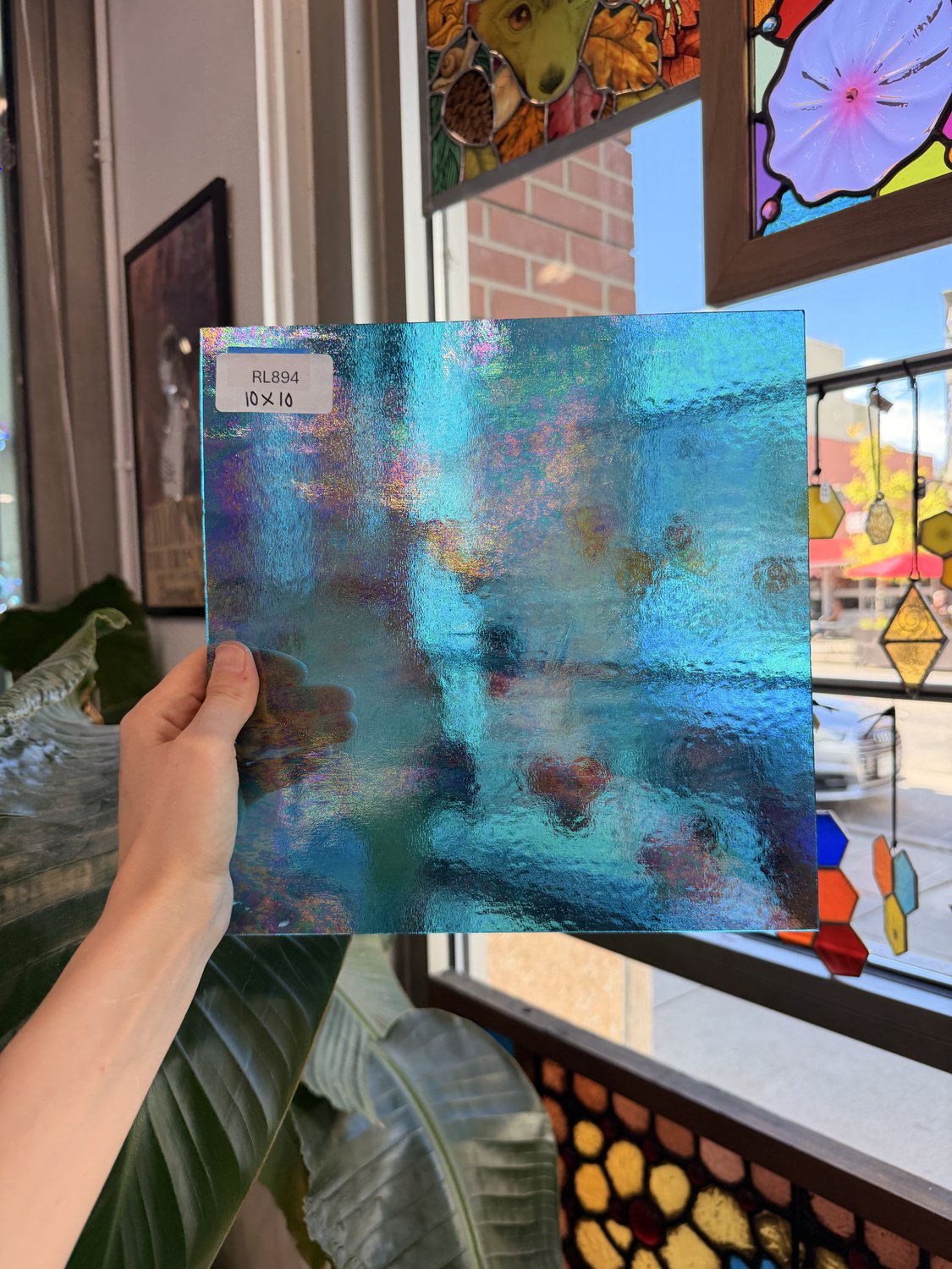 Periwinkle Blue Transparent Luminescent Wissmach Fusible 96 COE Sheet Glass