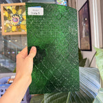 Dark Green Transparent Lace Sheet Glass