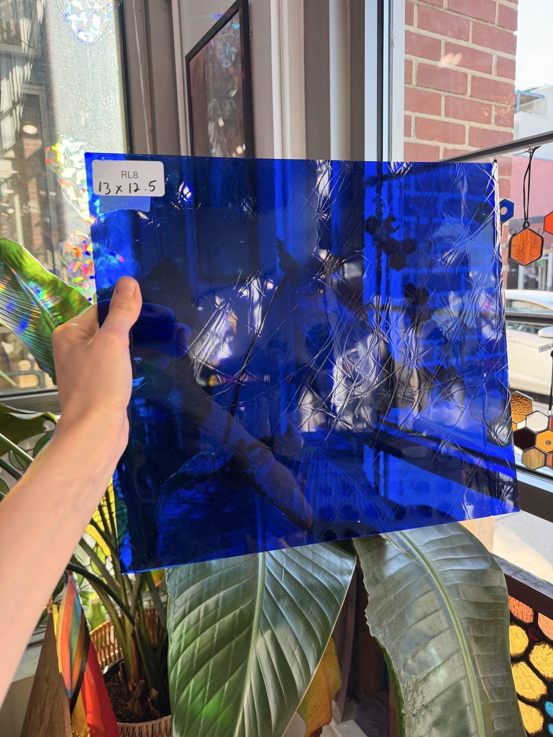 Dark Blue Artique Spectrum Sheet Glass