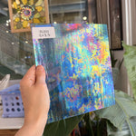 Periwinkle Blue Transparent Luminescent Wissmach Fusible 96 COE Sheet Glass