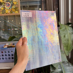 Light Violet Wispy Iridescent Wissmach Sheet Glass