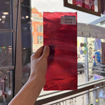 Cranberry Pink/ White Opal Fusible 90 COE Bullseye Fusible Sheet Glass