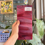 Cranberry Pink/ White Opal Fusible 90 COE Bullseye Fusible Sheet Glass
