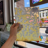 Toffee Mottled Bullseye Sheet Glass