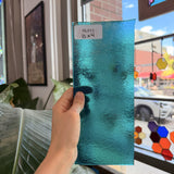 Peacock Blue Transparent Bullseye Fusible 90 COE