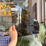 Olive Brown Transparent Vintage Antique AC Fischer Sheet Glass