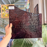 Pink Red Transparent Textured Sheet Glass