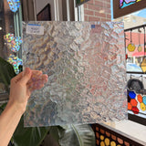 Clear Iridescent Kokomo Wavolite Sheet Glass
