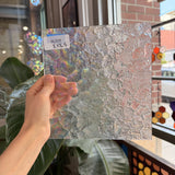Clear Iridescent Kokomo Wavolite Sheet Glass