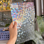 Clear Semi Iridescent Kokomo Wavolite Sheet Glass