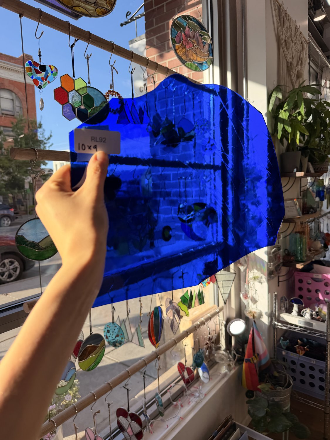 Dark Blue Transparent Artique Spectrum Sheet Glass