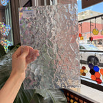 Clear Iridescent Kokomo Wavolite Sheet Glass