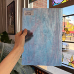 Blue Pink Riplled Sheet G;ass