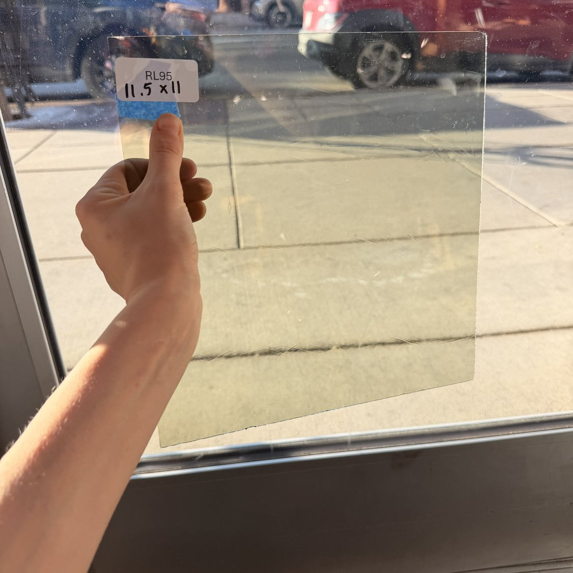 Transparent Light Yellow Gray Sheet Glass