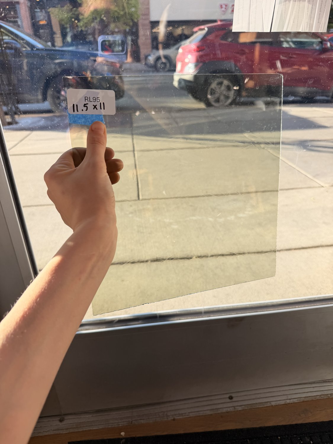 Transparent Light Yellow Gray Sheet Glass