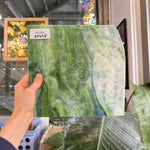 Green White Mixed Mottled Youghiogheny Sheet Glass