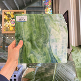 Green White Mixed Mottled Youghiogheny Sheet Glass
