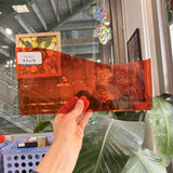 Neon Orange Flashed on Clear Lamberts Sheet Glass