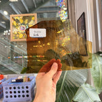 Mouth Blown Reamy Brown Amber Gradient Sheet Glass