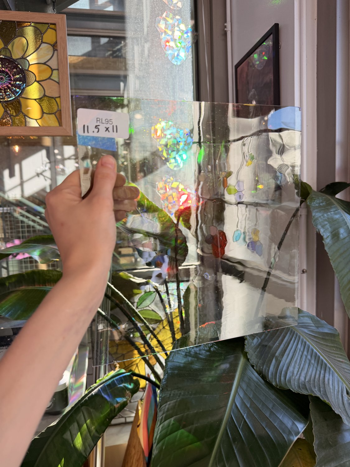 Transparent Light Yellow Gray Sheet Glass