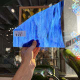 Dark Blue Spectrum Wispy Sheet Glass
