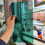 Light Teal Mouth Blown Lamberts Sheet Glass – RL965