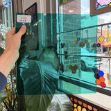Light Teal Mouth Blown Lamberts Sheet Glass – RL968