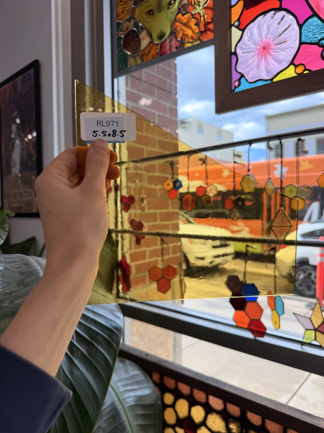 Yellow Transparent Mouthblown GNA Sheet Glass – RL971