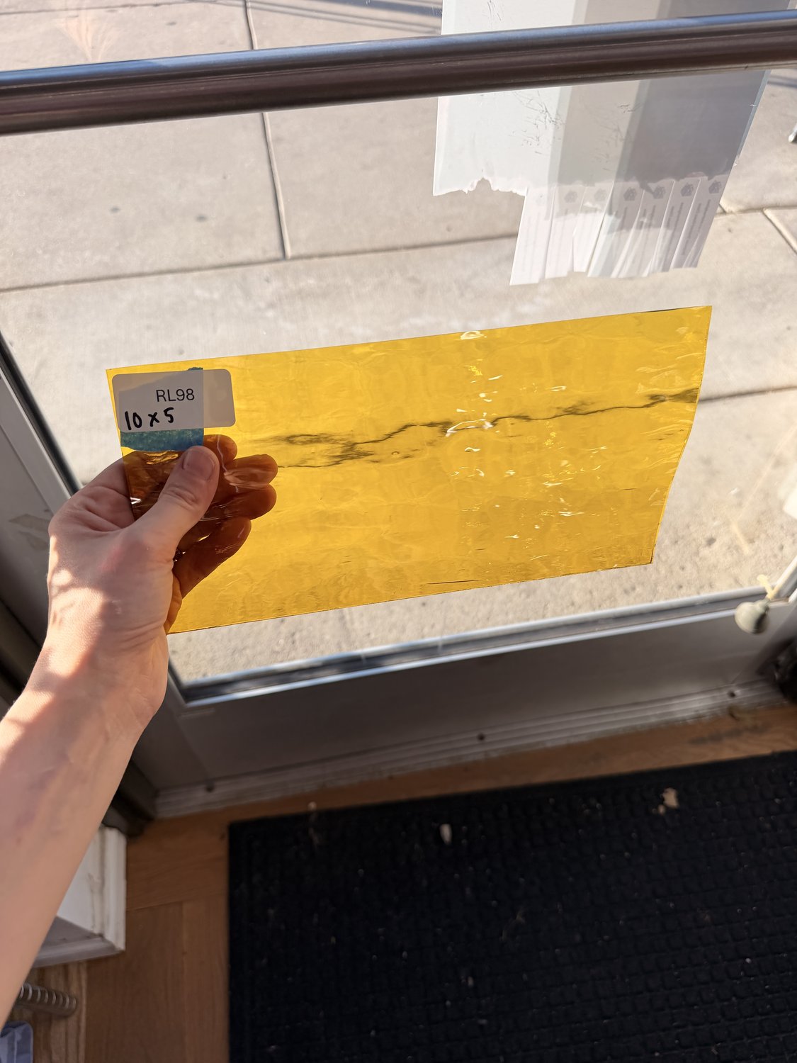 Yellow Transparent Oceanside Waterglass Fusible 96 COE