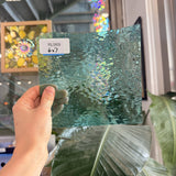 Teal Textured Vintage 90's Optimum Rare Sheet Glass – RL989