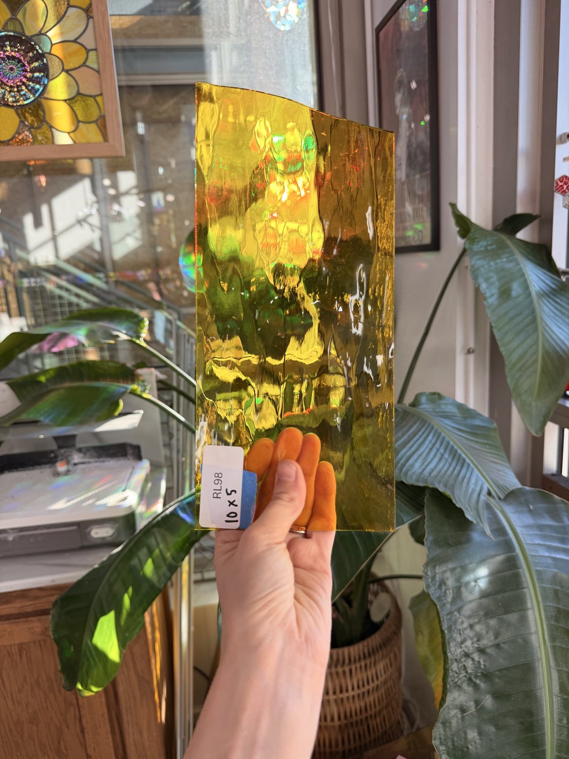 Yellow Transparent Oceanside Waterglass Fusible 96 COE