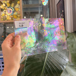 Clear Iridescent Spectrum Baroque Vintage Sheet Glass