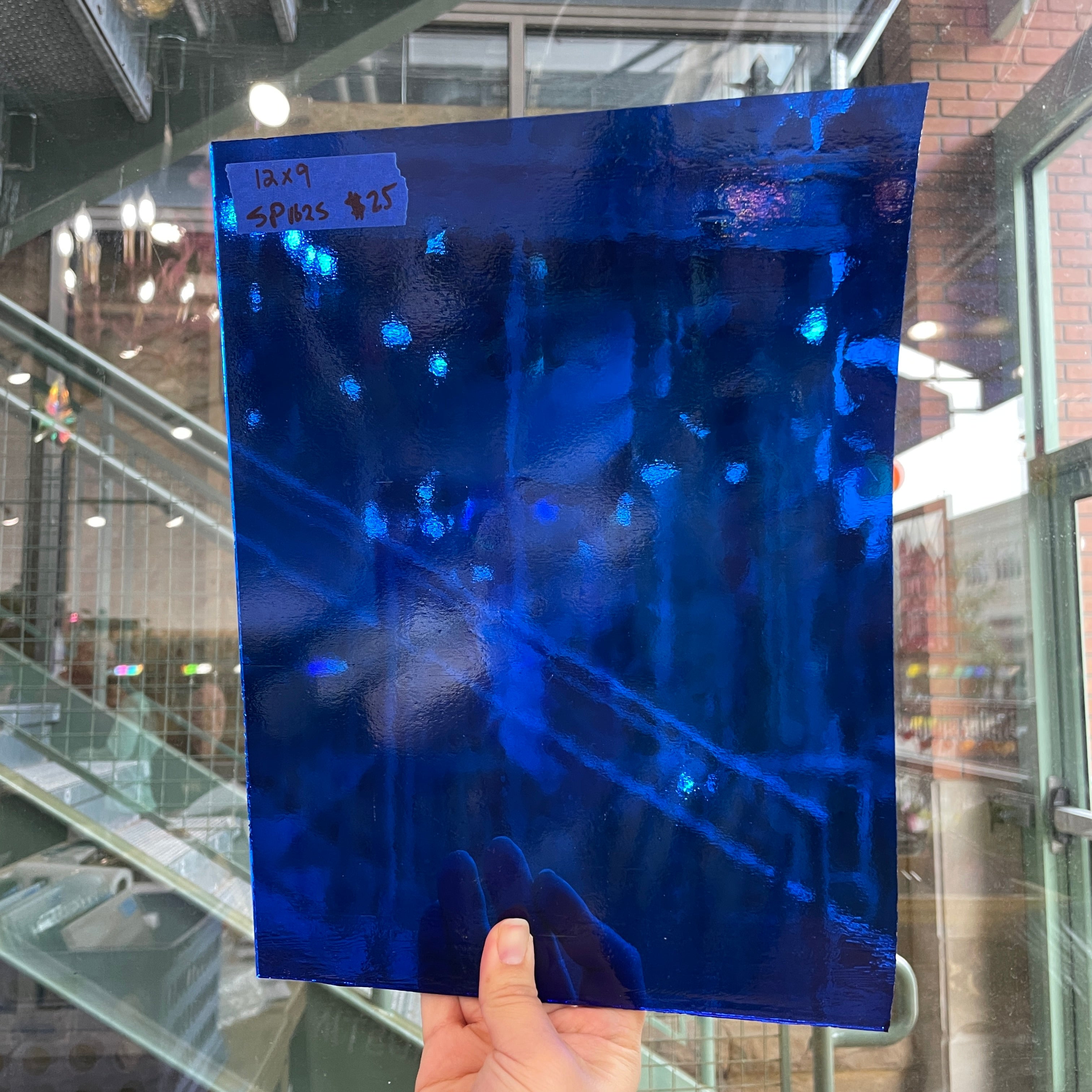 Ocean Blue Transparent Spectrum Sheet Glass Colorado Glassworks