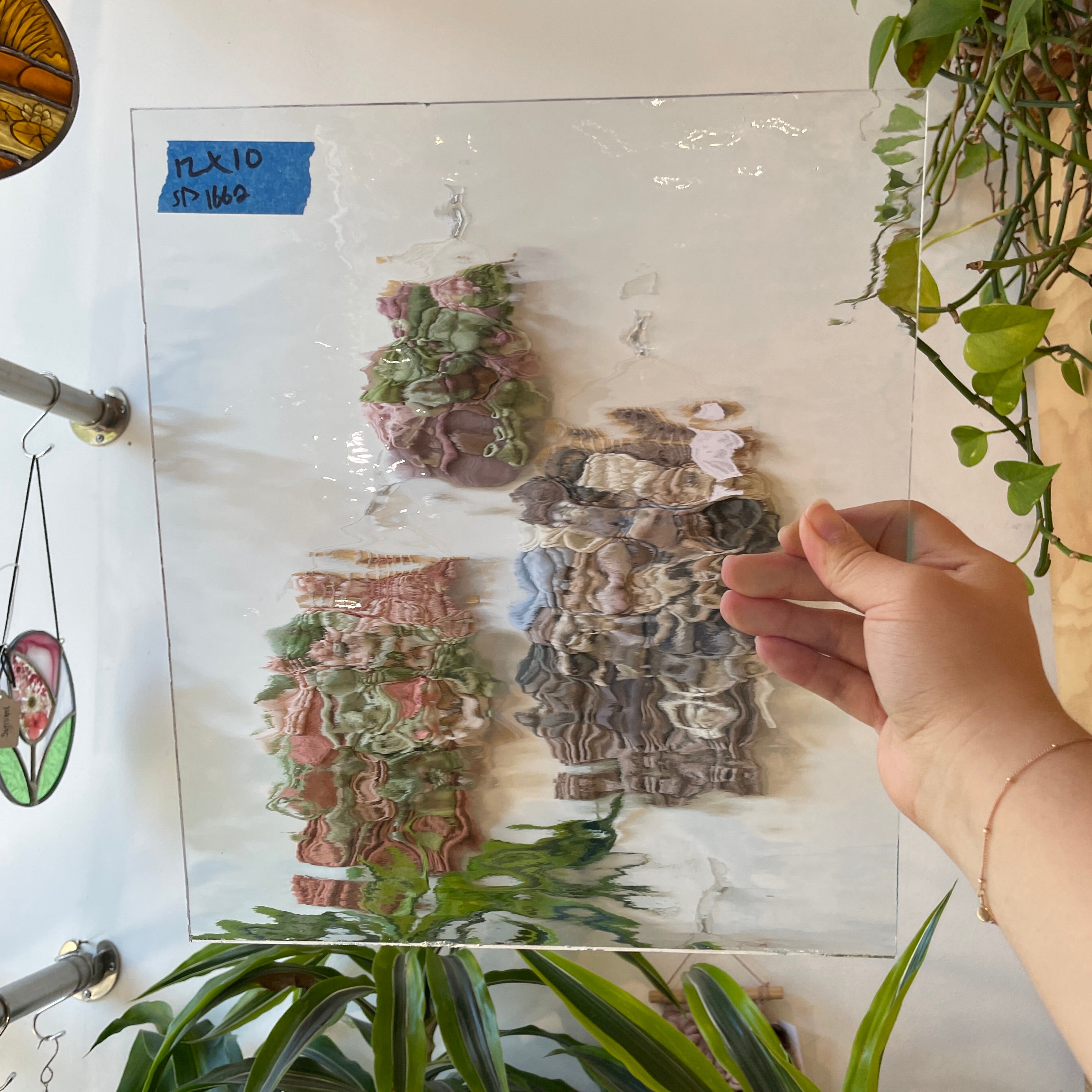 Clear Waterglass Transparent Spectrum Sheet Glass Colorado Glass Works SP1662 (12x10in)