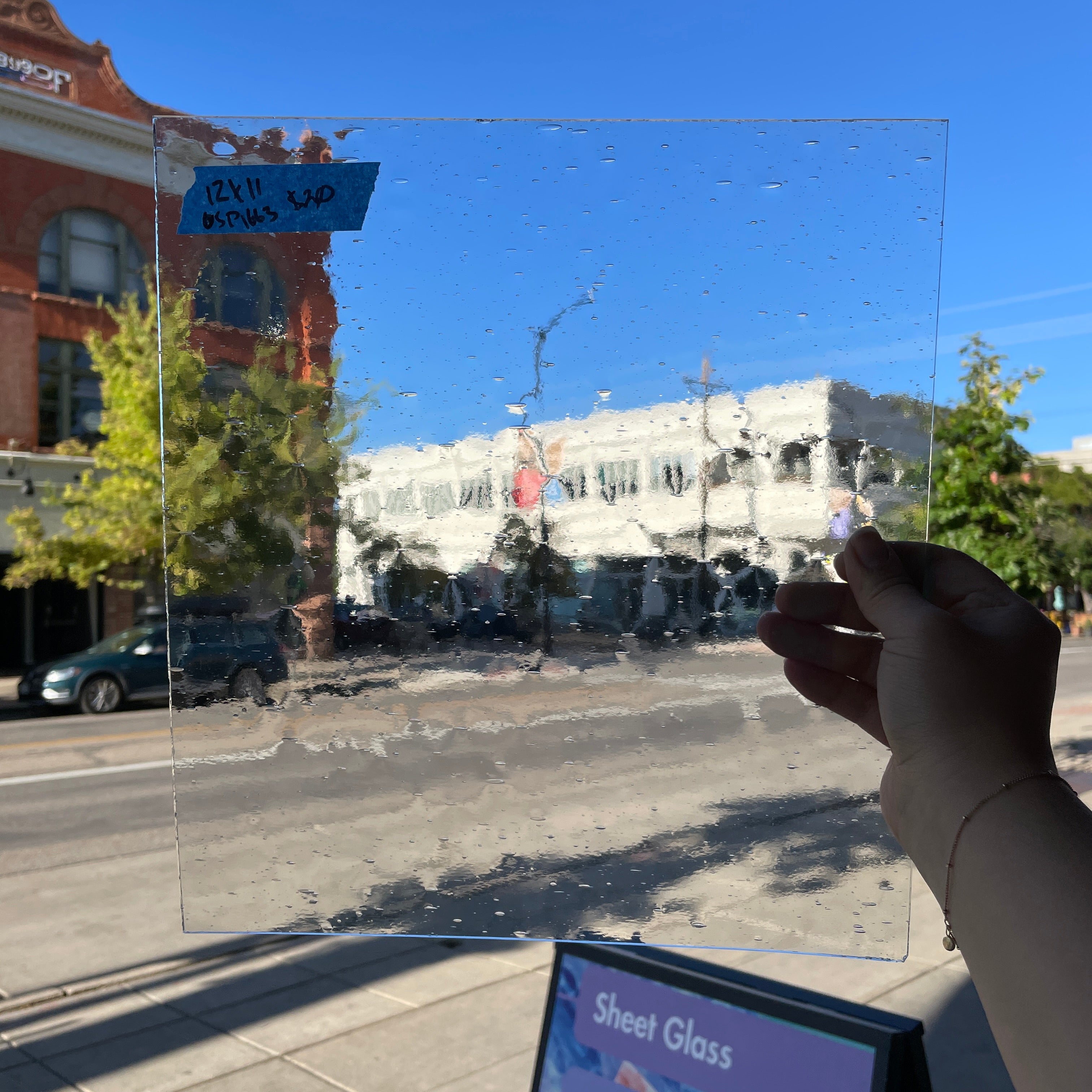 Clear Seedy Transparent Spectrum Sheet Glass Colorado Glass Works