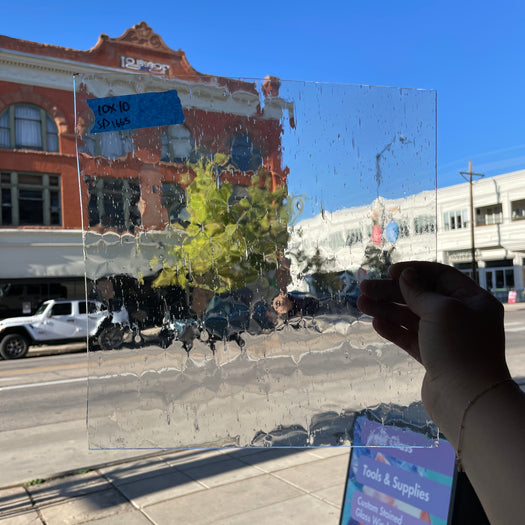Clear Seedy Transparent Spectrum Sheet Glass Colorado Glass Works