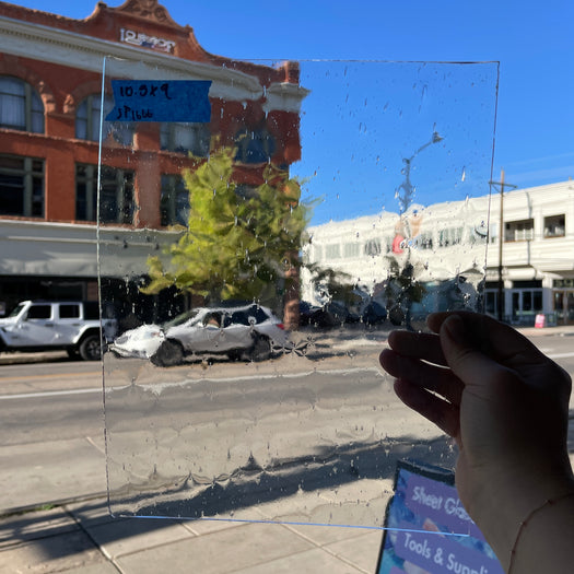Clear Seedy Transparent Spectrum Sheet Glass Colorado Glass Works
