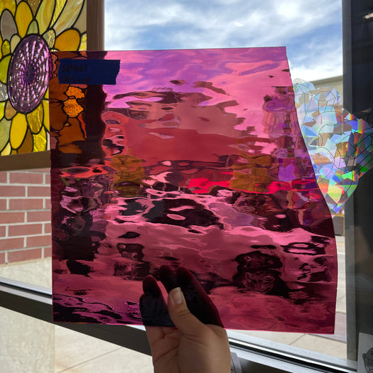 Merlot Waterglass Transparent Spectrum Sheet Glass Colorado Glassworks