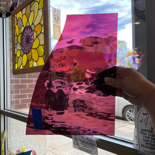 Merlot Waterglass Transparent Spectrum Sheet Glass Colorado Glassworks