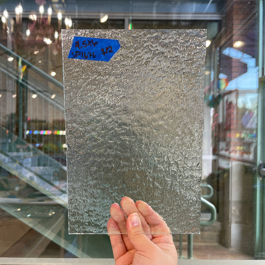 Clear Granite Spectrum Sheet Glass Colorado Glassworks SP1676 (9.5x6in)