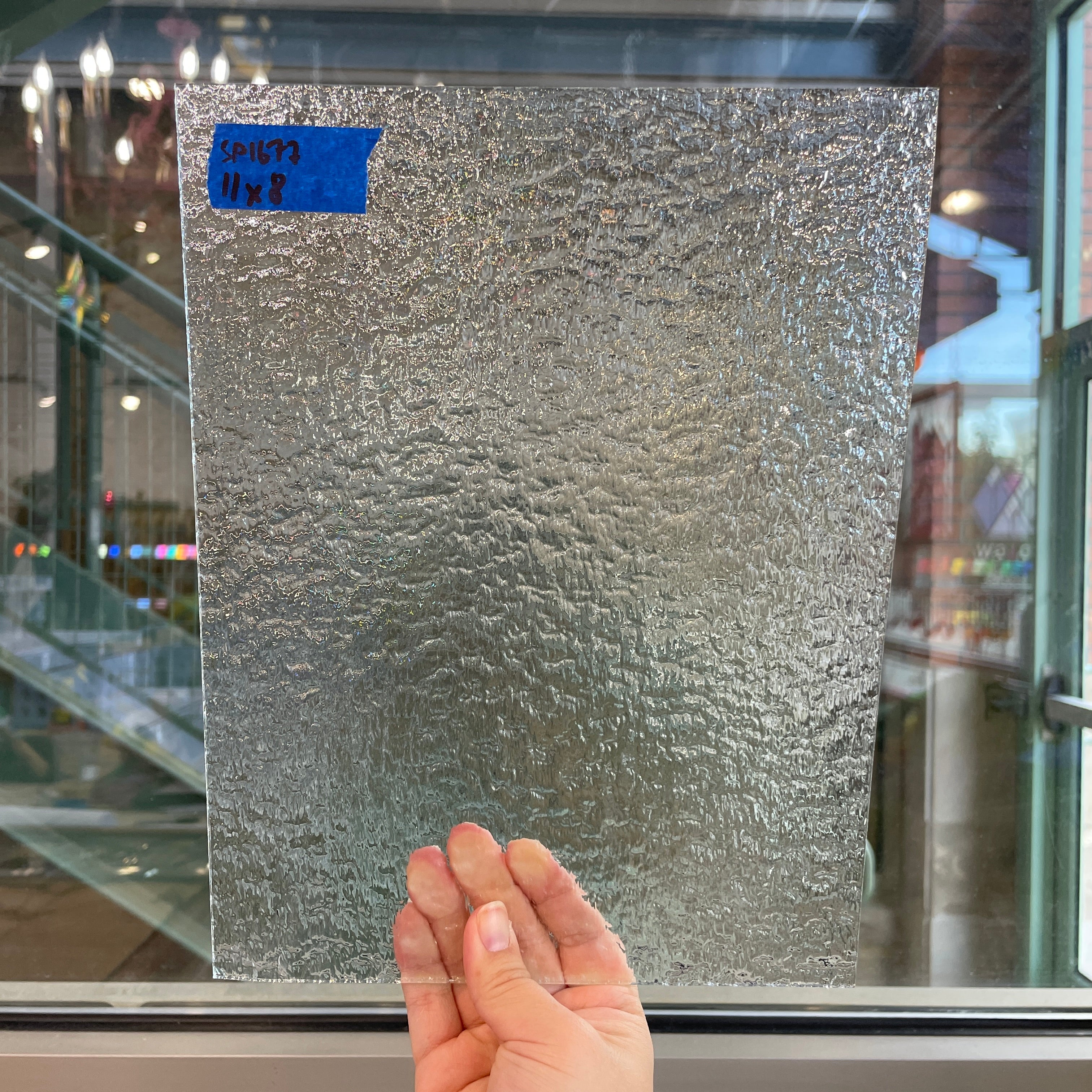 Clear Granite Spectrum Sheet Glass Colorado Glassworks SP1677 (11x8in)