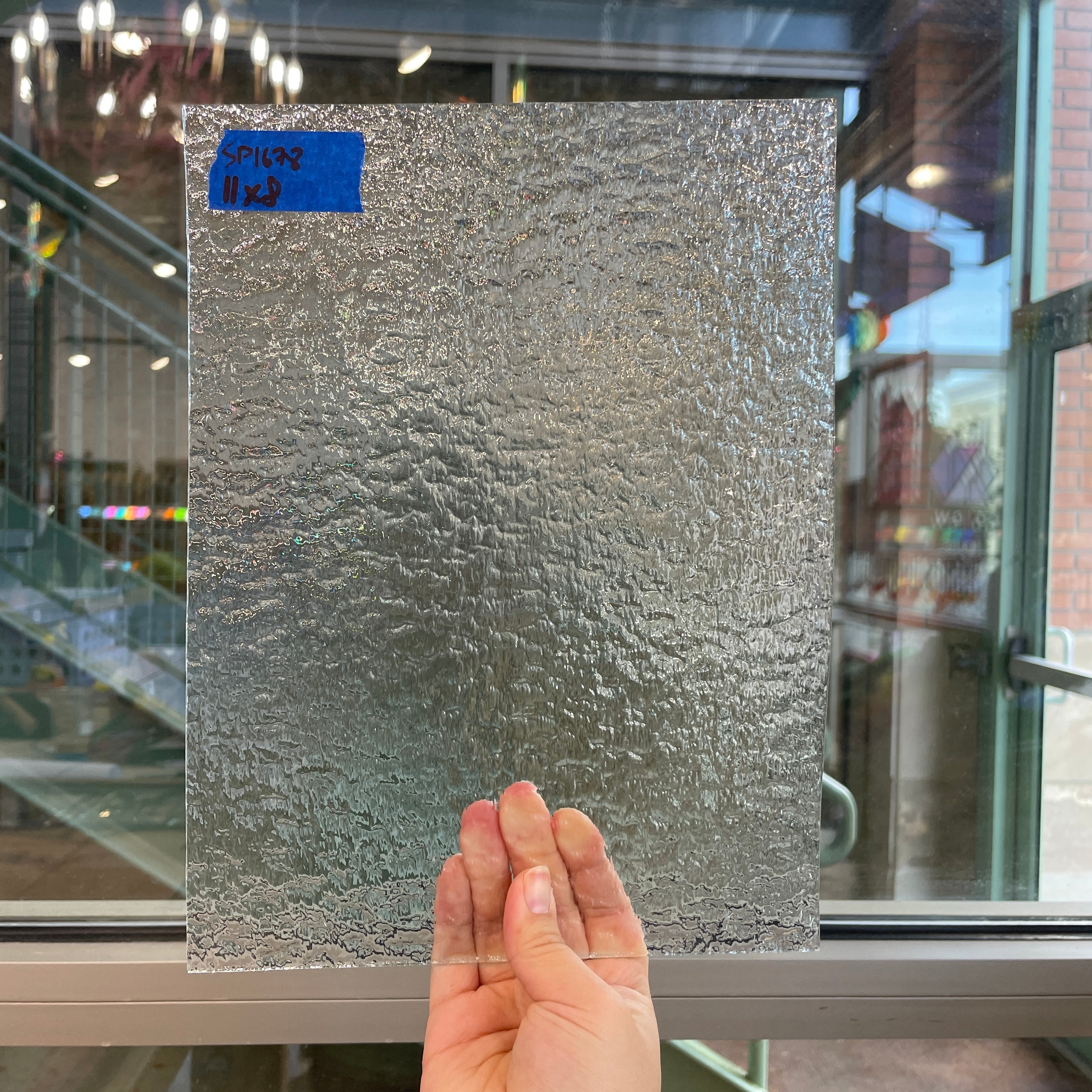 Clear Granite Spectrum Sheet Glass Colorado Glassworks SP1678 (11x8in)