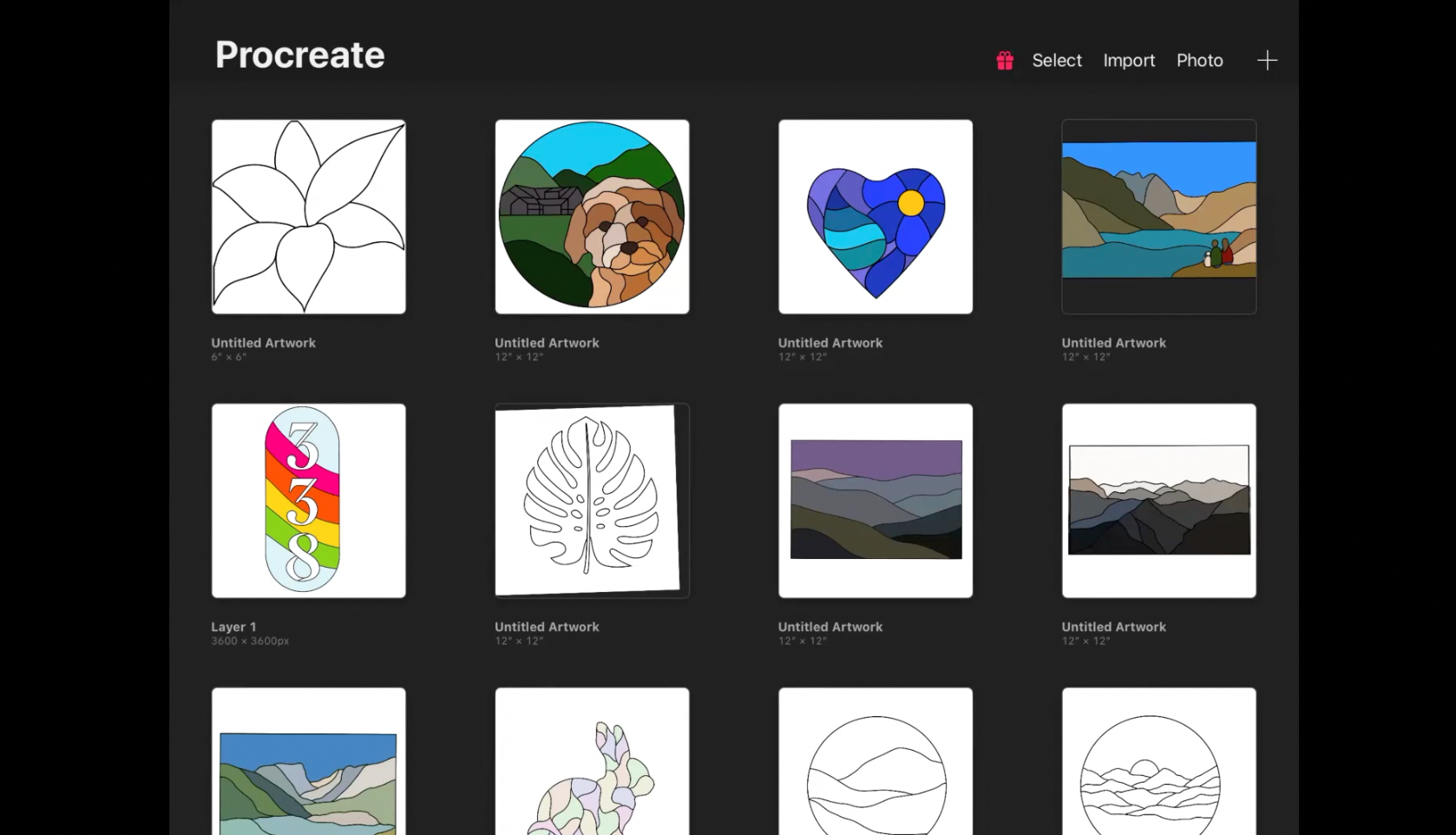 Online Class: How to Draw Stained Glass Patterns Using ProCreate Tools Colorado Glass Works