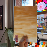Sand Brown Mixed Wispy Kokomo Sheet Glass