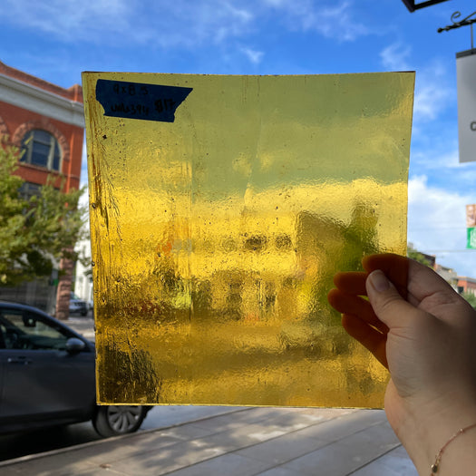 Light Orange Transparent Sheet Glass Colorado Glassworks